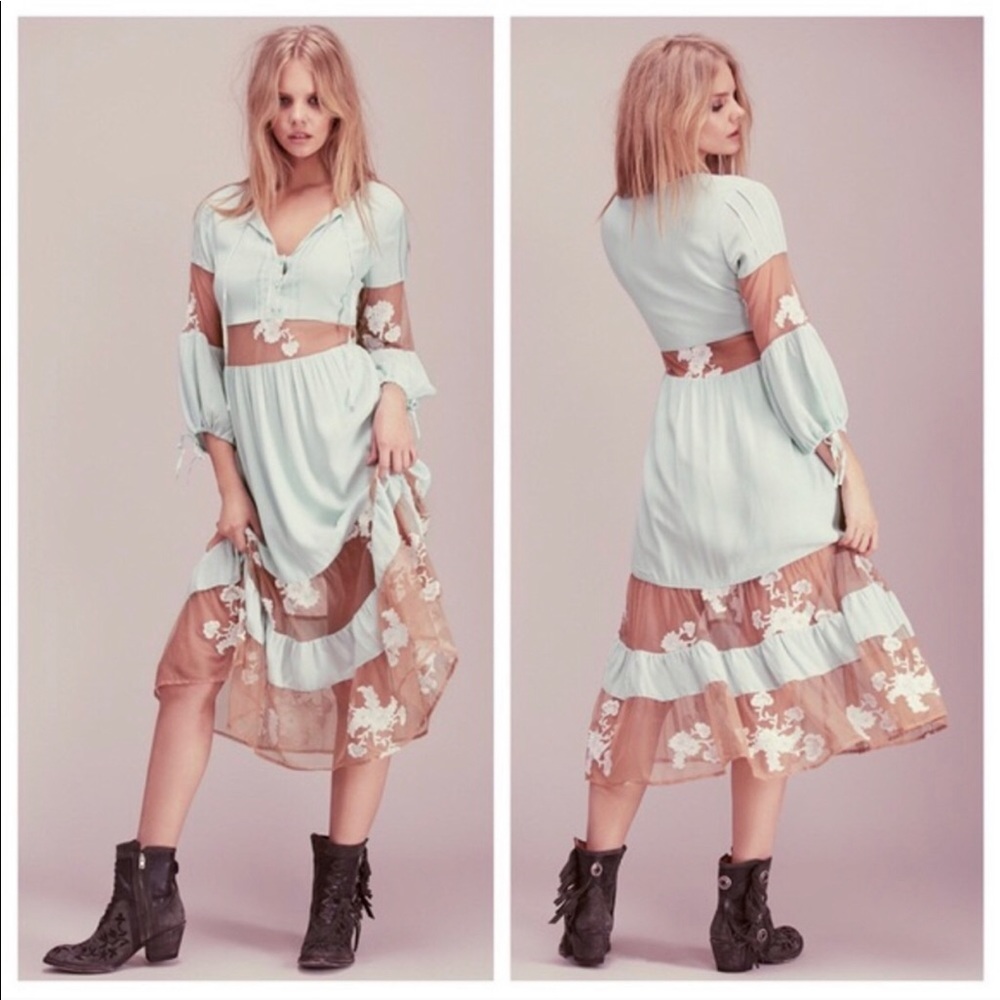 For Love & Lemons Mint Eva Dress